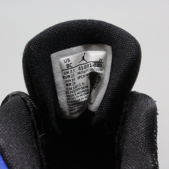 Air Jordan 13 Retro TD Black Royal Size 8C Kids Sneakers - Picture 6 of 7